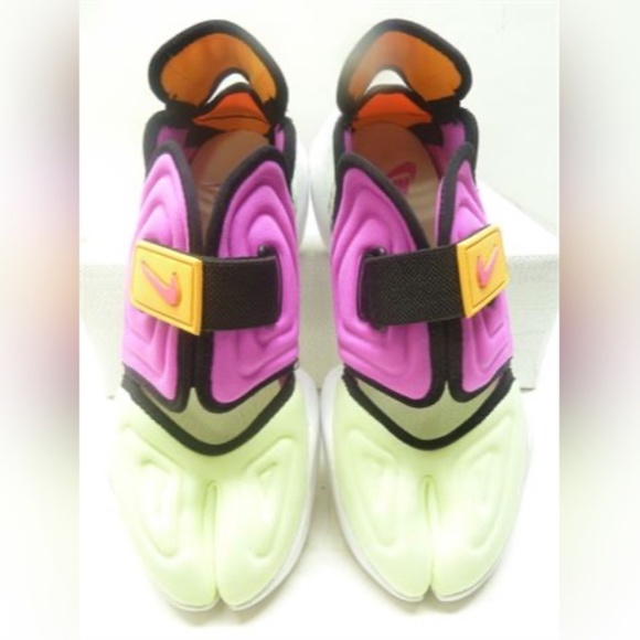Nike Aqua Rift Sneakers; #CW 7164-700, Barely Volt, Fire Pink, Sz.7 - Picture 3 of 8